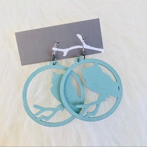 Billy Would Designs Reclaimed Wood Owl Earrings